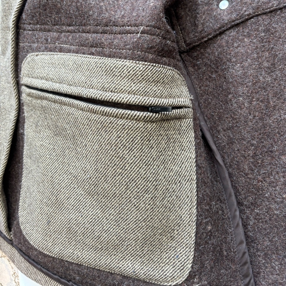 Tommy Hilfiger wool coat XL camel color detachable hood men’s field jacket - Picture 11 of 16